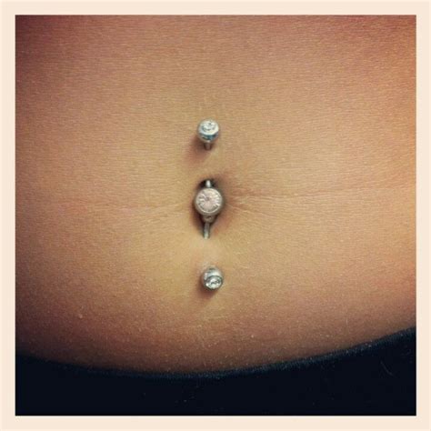 Belly Button Piercing At The Bottom