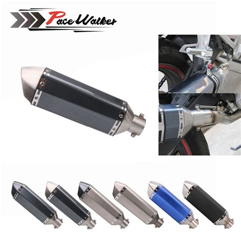 Carbon 51mm Motorcycle Modified Gy6 Exhaust Scooter Muffler Exhaust