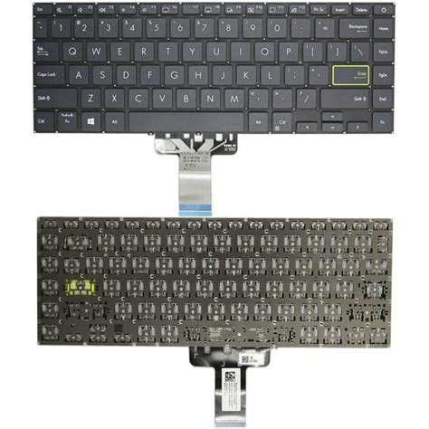 New Us Black English Keyboard Without Palmrest No Backlit For Asus E410 E410k E410ka E410m