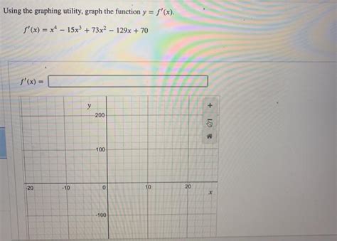 Solved Using The Graphing Utility Graph The Function Y