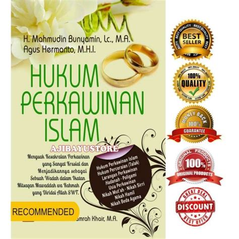 Jual Buku Hukum Perkawinan Islam Mahmudin Bunyamin Pustaka Setia Di