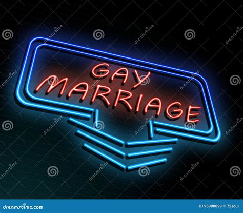 Concept De Mariage Homosexuel Illustration Stock Illustration Du