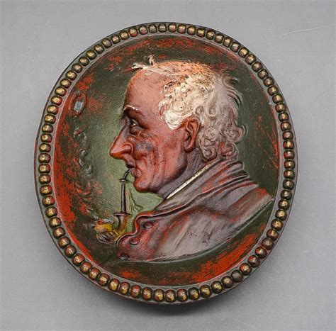 Antique Bradley & Hubbard Iron Pipe Smoking Man Ashtray – Footed Card