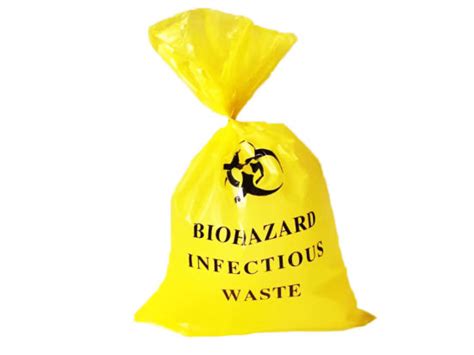 China Biodegradable Yellow Biohazard Bag Yellow Medical Waste Bag