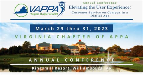 VAPPA S 2023 Annual Conference In Williamsburg Virginia APPA