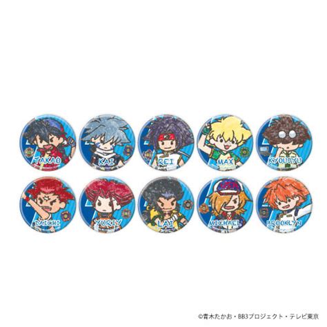 Bakuten Shoot Beyblade G Revolution Tin Badge 01 GraffArt