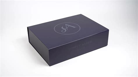 Folding Box Luxury Customize Logo Hot Stamping Color Paper Box Black