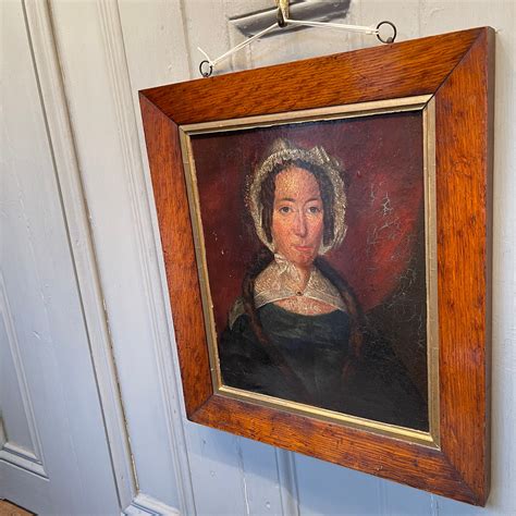 Antique Georgian Early Victorian Oil Painting Portrait Of Etsy