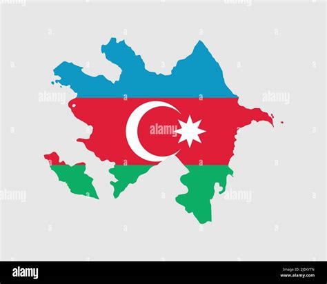 Azerbaijan Map Flag Map Of Azerbaijan With Country Flag Of Azerbaijan