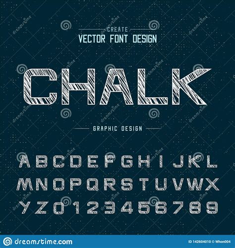 Font And Alphabet Vector Design Typeface Letter And Number Graphic