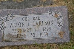 Alton Lee Carlson 1898 1969 Mémorial Find a Grave