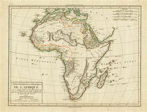 A Late Th Century French Map Of Africa Altea Gallery