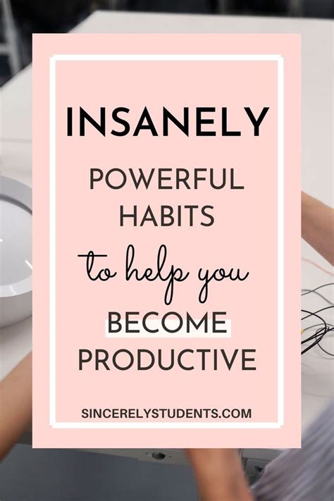 23 Easy Habits That Will Skyrocket Your Productivity Sincerely