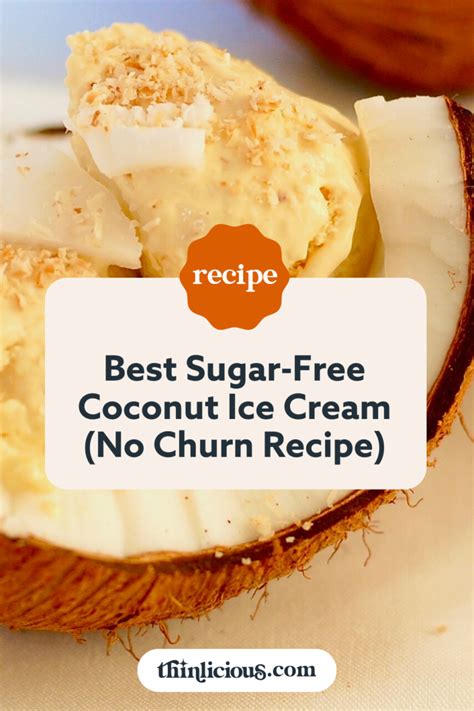 Best Sugar Free Keto Coconut Ice Cream No Churn Recipe