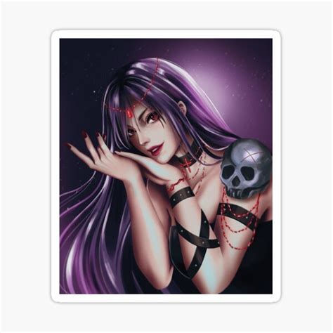 "Gothic Anime Girl Art" Sticker for Sale by mizuyro | Redbubble