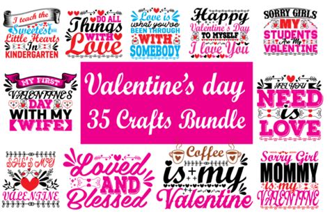 Valentines Day T Shirt Design Bundle Bundle · Creative Fabrica