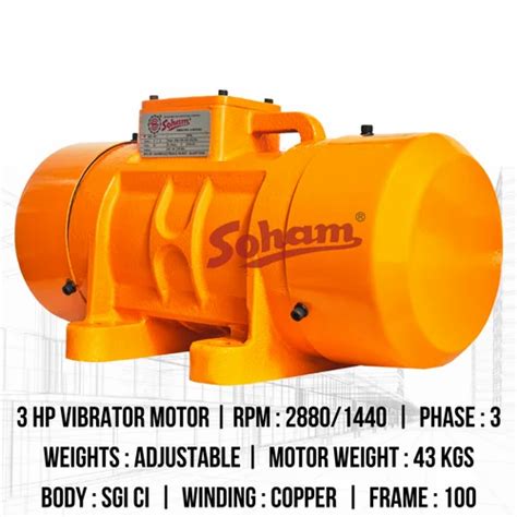 Iron Soham Three Phase Electric Vibrator For Industrial At Rs In