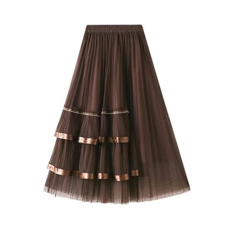 Jupe Femme Tulle Irrégulier Jupes en tulle taille élastiquée Jupes