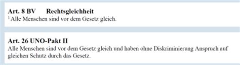 Rechtsgleichheit Art 8 BV Flashcards Quizlet