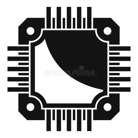 Icono De Microchip Vector Simple Circuito Cpu Ilustraci N Del Vector