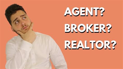 Real Estate Agent Vs Realtor Vs Broker Whats The Difference Youtube