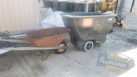 Wheel Barrel And Rubbermaid Commercial Cart Aumann Auctions Inc