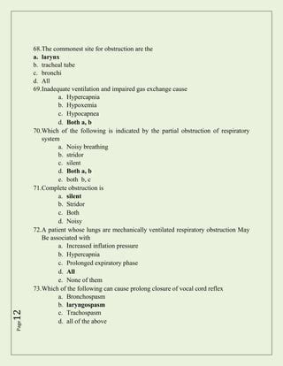 Anesthesia Complications Mcqs By Israr Ysfz Pdf