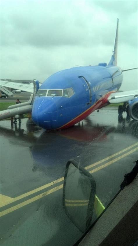 Southwest Plane Crash Lands At Laguardia Airport