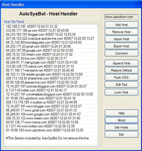 host handler  pc windows