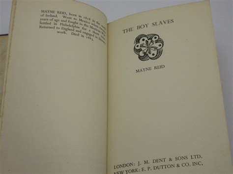 The Boy Slaves Everymans Library No 797 By Mayne Reid Very Good