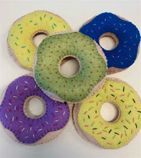 Handmade Felt Donuts Stjernesus