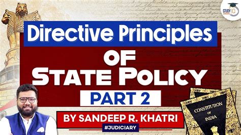 Constitution Of India Class 21 DPSP StudyIQ Judiciary YouTube