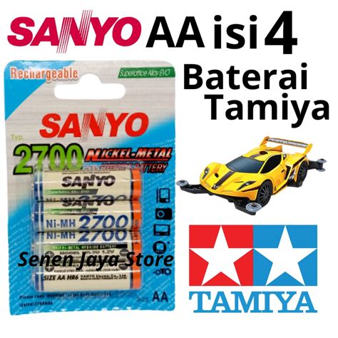 Jual Baterai TAMIYA SANYO AA 2700mAh Isi 4 Pcs Batre AA Rechargeable 1