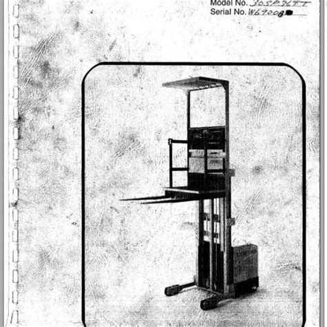 Crown Order Picker Sp 3000 Electrical And Hydraulic Schematic