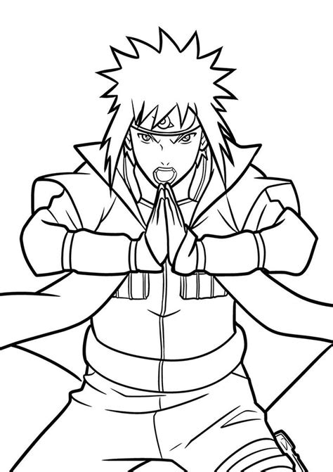 Desenho De Namikaze Minato Para Colorir Imprimir E Desenhar Colorir Me