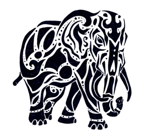 Tribal Elephant Png Indian Elephant Transparent Png Tribal Png