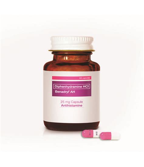 Benadryl Ah 25Mg Capsule - Rose Pharmacy Medicine Delivery