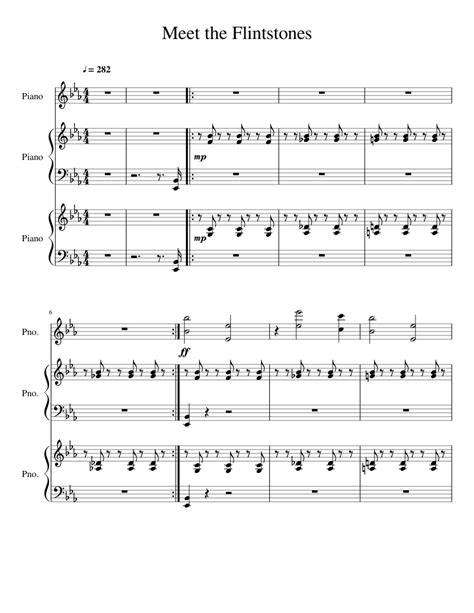 Meet The Flintstones Jacob Collier Sheet Music For Piano Download Free