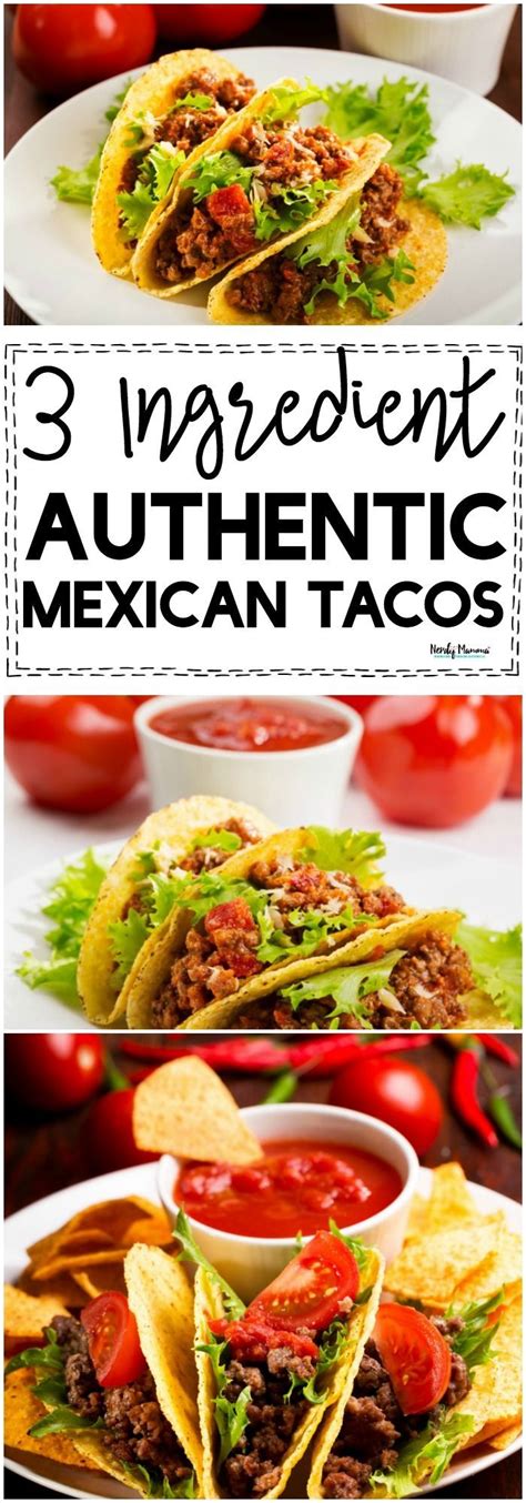 3 Ingredient Authentic Mexican Tacos Recipe Tacos Easy Dinner