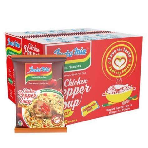 Indomie Chicken Pepper Soup Noodles 70G Box Of 40 X 1 Bellair