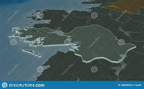 Galway Ireland Extruded With Capital Administrative Stock