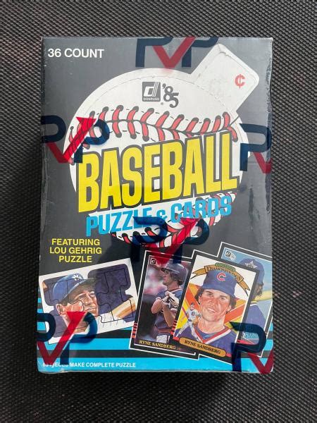 1985 Donruss Baseball Rvp Authentic Unopened Wrapped Wax Box Ripping