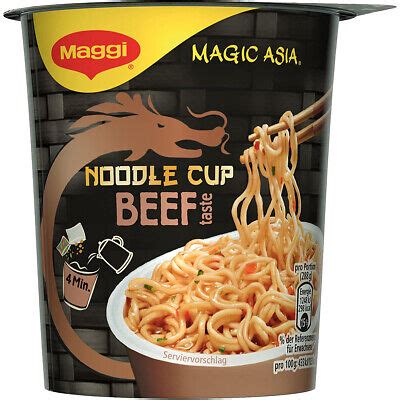 Maggi Magic Asia Noodle Cup Boeuf Snack Avec Rindgeschmack G Ebay