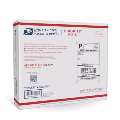 Priority Mail Forever Prepaid Flat Rate Side Loading Medium Box Usps