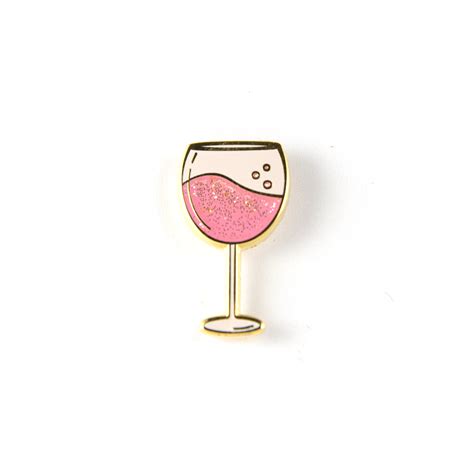 Rosé Glass Pin Reppin Pins