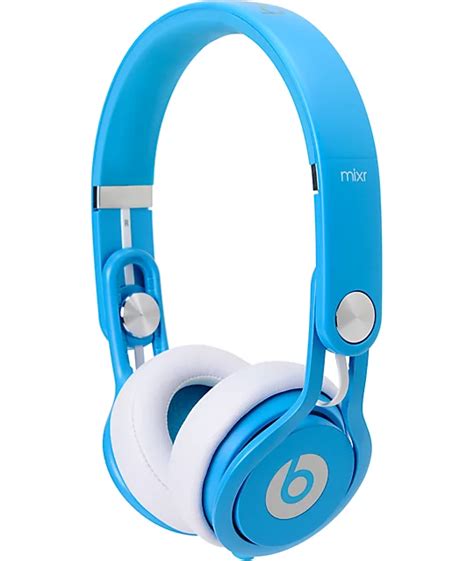 Beats By Dre Mixr Limited Edition Neon Blue Headphones Zumiez