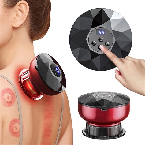 ROUDJER Electric Cupping Set Massager USB Charge Gua Sha Smart Red