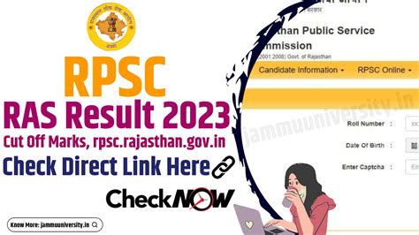 RPSC RAS Result 2023 Cut Off Marks Check Direct Link Here