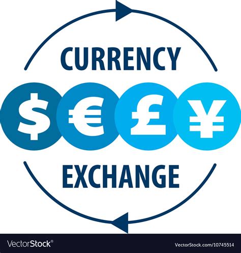 Logo Currency Exchange Royalty Free Vector Image