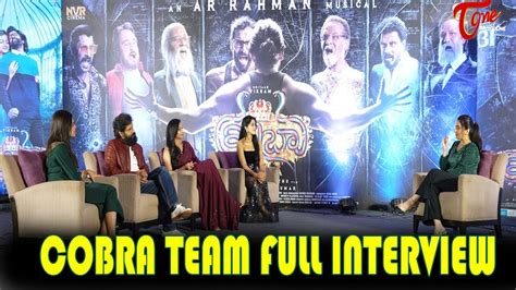 Fun Full Interview With Cobra Movie Team Chiyaan Vikram Srinidhi